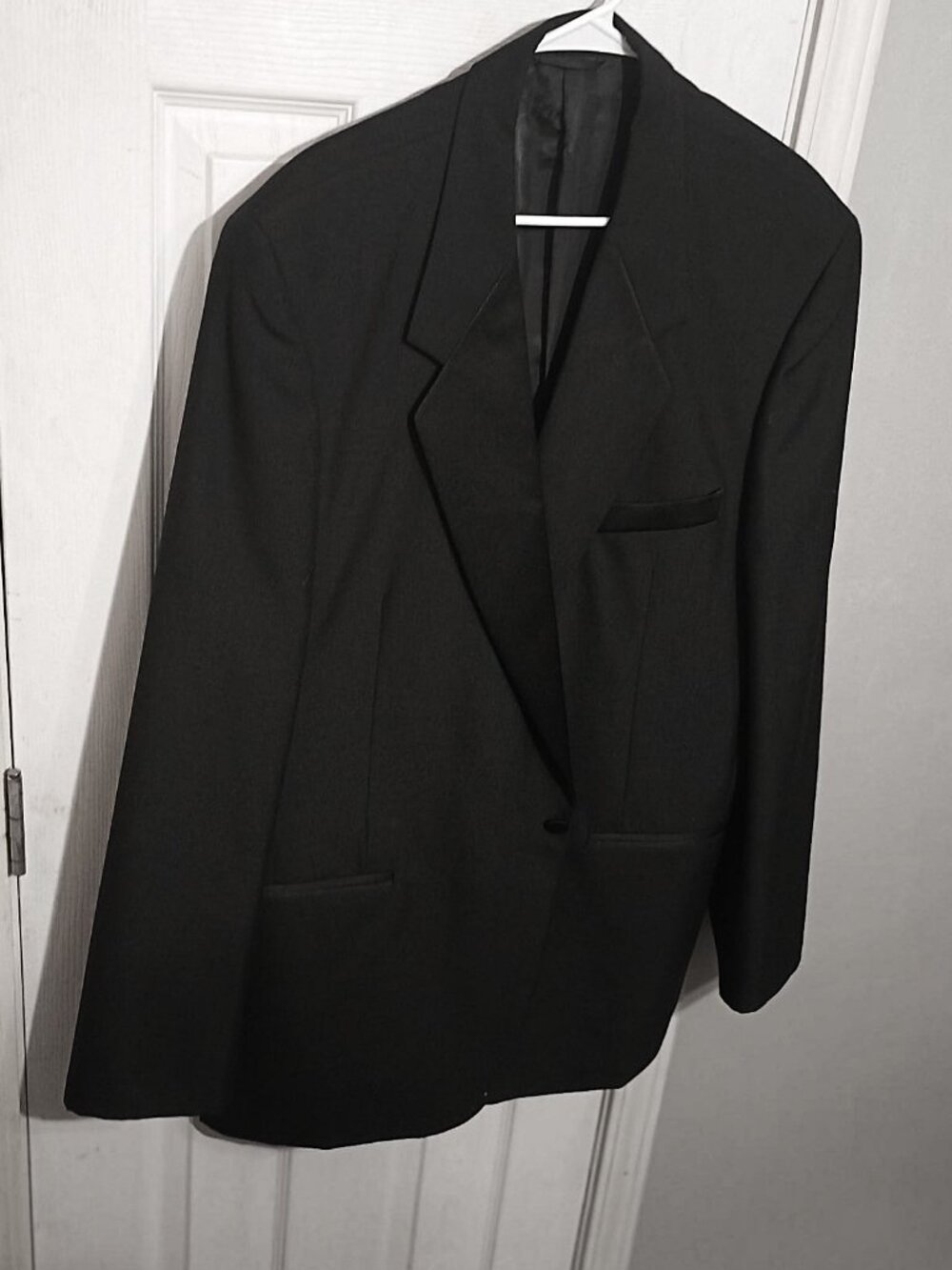 Gianellli Uomo Men Black Tuxedo One Button Jacket Only   48XL